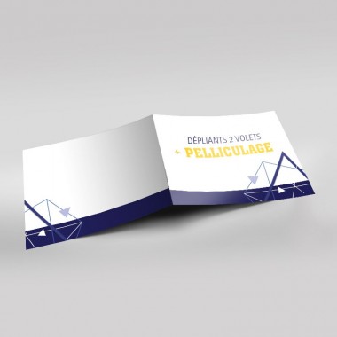 Depliant avec pelliculage
